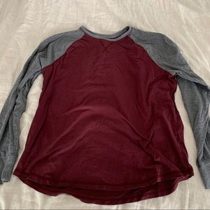 Long sleeve baseball tee